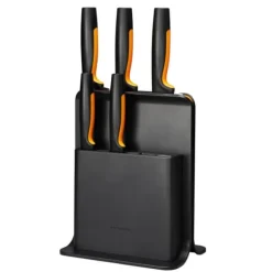 Fiskars - FunctionalForm Knife Block with 5 Knives - Black