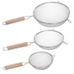 5five - 3 rostfria silar med trämanschett