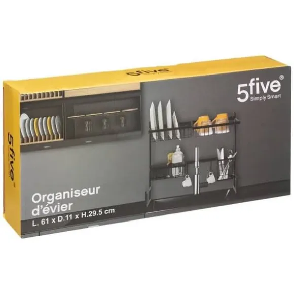 5five - diskmedel för diskho i svart metall- USED