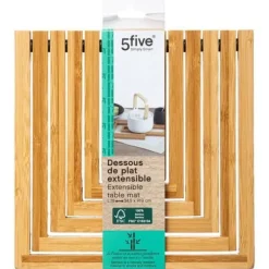 5five - utdragbar bambuskastrullställ