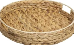 5five Dekorativ rund serveringsbricka med handtag