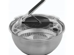 5five Skål + salladskvarn i rostfritt stål, 3,5 L