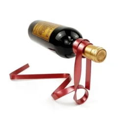 Flaskhållare - EUROWEB - Röd Band - Metall - 32x17x14cm - Tillbehör Vuxen