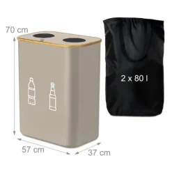 Flaskinsamling, 75x57x37 cm, Natur