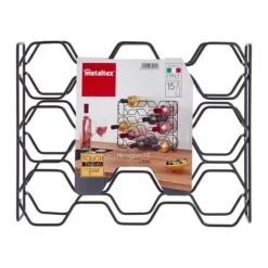 Flaskställ - Metaltex - MTLPRO-382915000 - Vit - Metall - Enkel montering