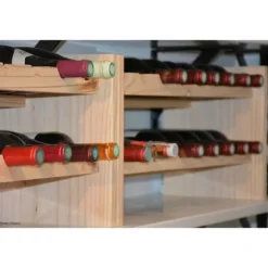 Flaskställ i massivt furu Merlot 16 flaskor Astigarraga