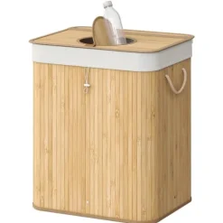 Flaskåtervinningsbehållare, 40,5x40,5x61 cm, Beige