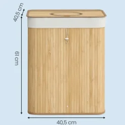 Flaskåtervinningsbehållare, 40,5x40,5x61 cm, Beige