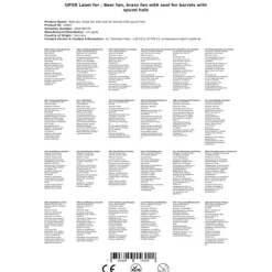 Fläkt med packning, mässing