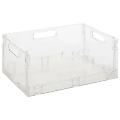 Fold`n Box VIKBAR BEHÅLLARE 22L plast transparent
