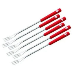 Fondue gafflar - Kuhn Rikon - 32206 - 6 st - Plast - Röd