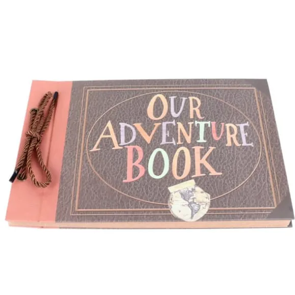 Fotoalbum DIY Vintage Tether Loose Leaf Picture Scrapbook för inspelning av bröllopsresor