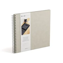 Fotoalbum Linen med svarta blad 35x31,5cm Bigso Box of Sweden