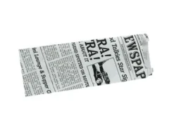Fransk korvpåse Old News 70/30x185 mm med Fals, 1000 st/krt