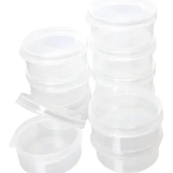 Färg- och lösningsmedelsmuggar, 10-pack, droppsäkra, helt förslutna behållare med lock för förvaring av konstnärsfärger