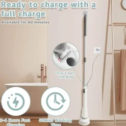 Förlängningsbar Elektrisk Rengöringsborste 6-i-1