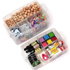 Förvaringsbox - Stapelbar Låda - Höjd: 18,5 cm