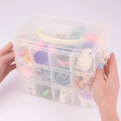 Förvaringsbox - Stapelbar Låda - Höjd: 18,5 cm