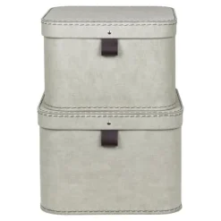 Förvaringsbox m.lock kartong linne 2/fp