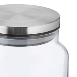 Förvaringsburkar, 3 delar, 14x12 cm, Transparent