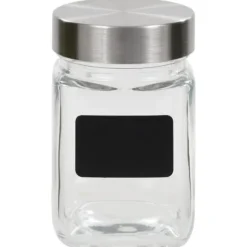 Förvaringsburkar i glas med etiketter 24 st 300 ml