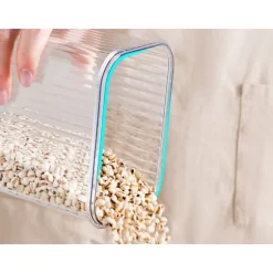 Förvaringsburkar 7-set - Täta köksburkar för pasta och torrvaror