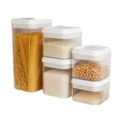 Förvaringsburkar 5-set - Täta burkar för pasta och torrvaror