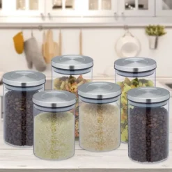 Förvaringsburkset, 13x10 cm, Transparent