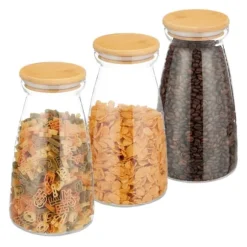 Förvaringsburkset, 21.5x12 cm, Transparent, Natur