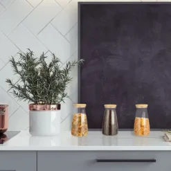 Förvaringsburkset, 21.5x12 cm, Transparent, Natur