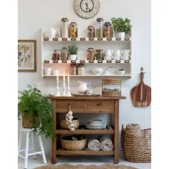 Förvaringsglas m. lock - H. 24 cm