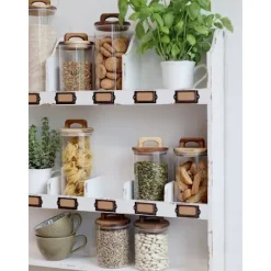 Förvaringsglas m. lock - H. 24 cm