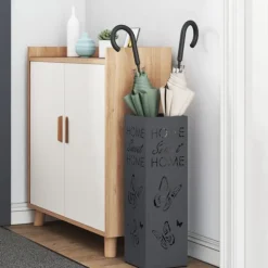 Förvaringskrok & Ställ Antracit 15,5 x 15,5 x 49 cm Metall