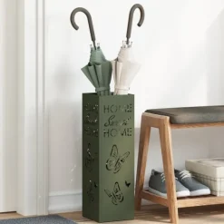 Förvaringskrok & Ställ Olivgrön 15,5 x 15,5 x 49 cm Metall