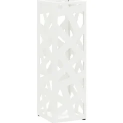 Förvaringskrok & Ställ Vit 15.5 x 15.5 x 49 cm Metall