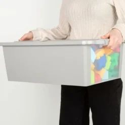 Förvaringslåda Curver Grå Plast 26 L 55 x 19 x 35 cm (7 antal)