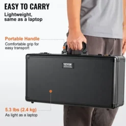 Förvaringslåda för graderade kort, 52,5x29,5x16,5 cm, lås, aluminium, förvaring