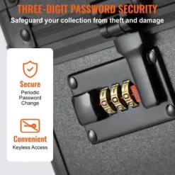 Förvaringslåda för graderade kort, 52,5x29,5x16,5 cm, lås, aluminium, förvaring