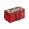 Förvaringslåda för julgranskulor med lock körsbärsröd