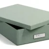 Förvaringslåda Kleo A4 Soft Teal Bigso Box of Sweden
