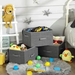 Förvaringslåda, 40x30x25 cm, Grå