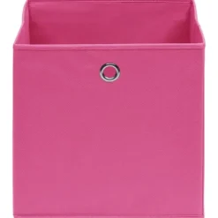 Förvaringslådor - Living Förvaringslådor 10 st non-woven tyg 28x28x28 cm rosa