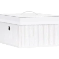 Förvaringslådor - Living Förvaringslådor bambu 4 st vit