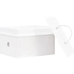 Förvaringslådor - Living Förvaringslådor bambu 4 st vit