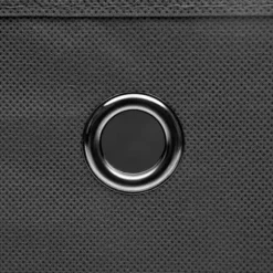 Förvaringslådor - Living Förvaringslådor med lock 4 st grå 32x32x32 cm tyg