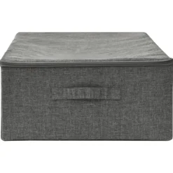 Förvaringslådor - Living Förvaringslåda tyg 70x40x18 cm antracit