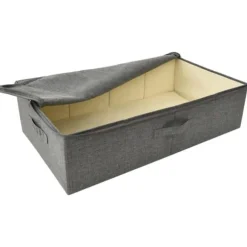Förvaringslådor - Living Förvaringslåda tyg 70x40x18 cm antracit