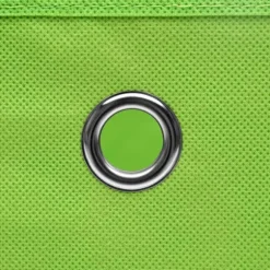 Förvaringslådor 4 st grön 32x32x32 cm tyg