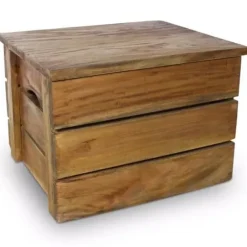 Förvaringslådor - vidaXL - 2 st - Återvunnet trä - Antik stil - Brun