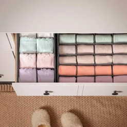 Förvaringslådor, Lådförvaringsset, 32x32x10 cm, Grå